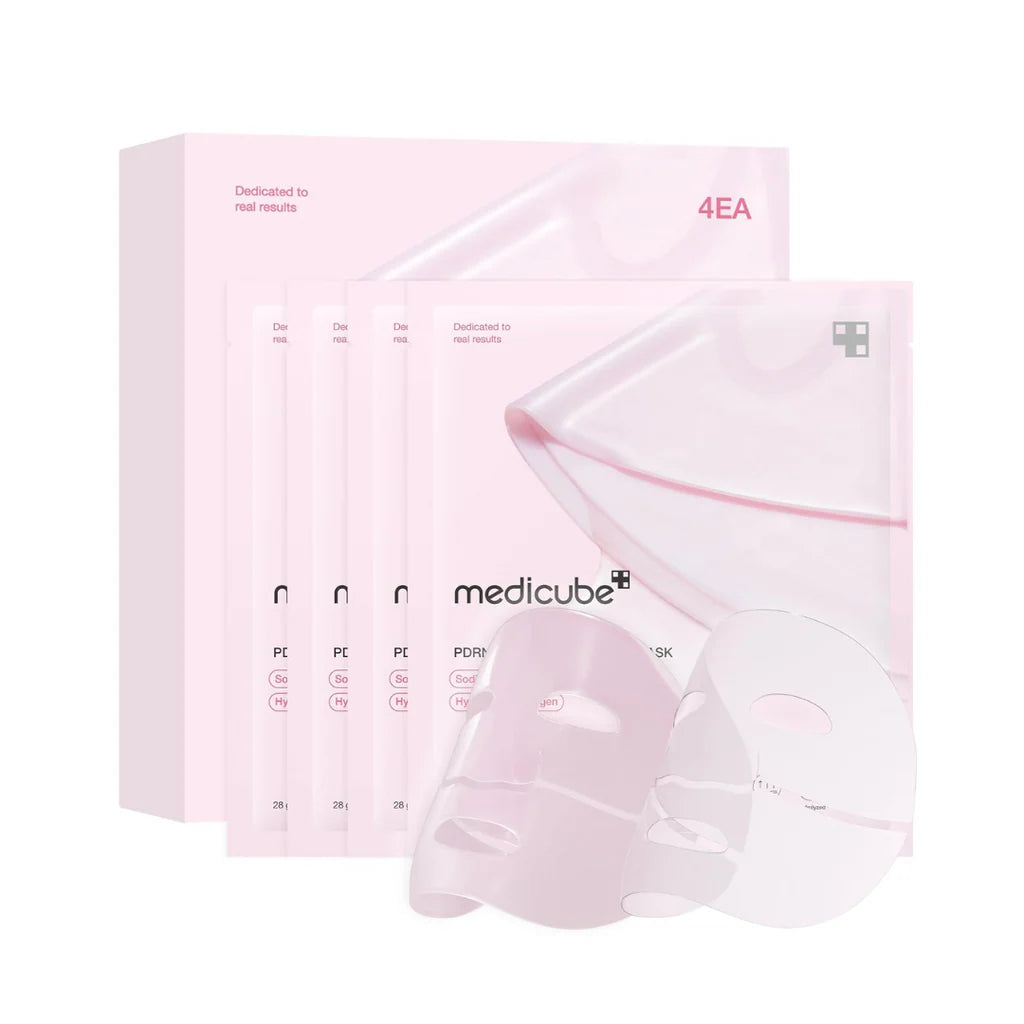medicube PDRN Pink Collagen Gel Mask Sheet 4 unidades (caixa)