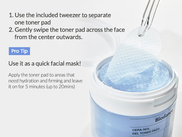 BIODANCE - Almofadas de Gel Toner Hydro Cera-Nol 60P (140g)
