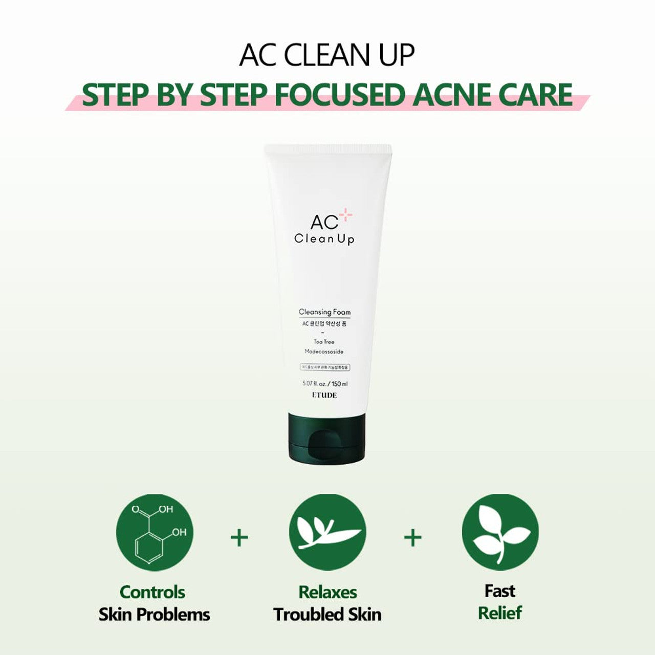 ETUDE HOUSE - AC CLEAN UP CLEANSING FOAM 150ml