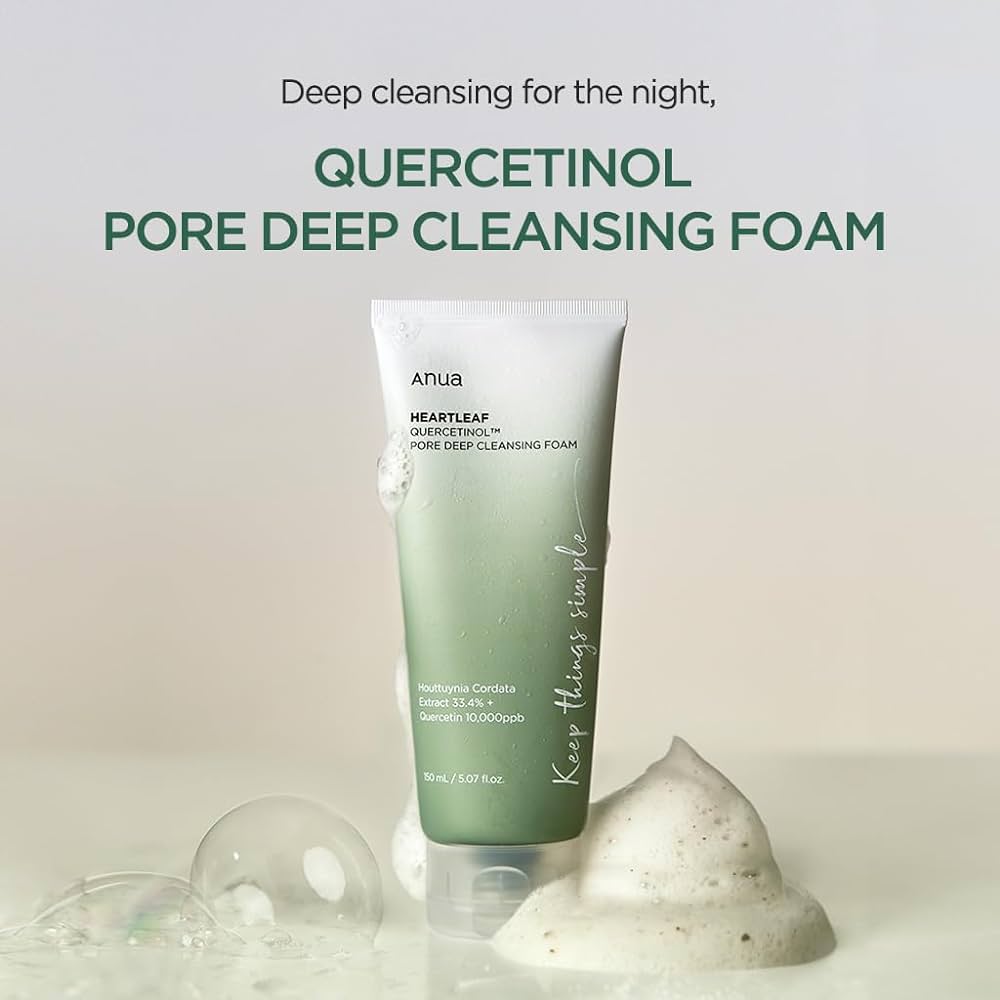 ANUA - HEARTLEAF QUERCETINOL PORE DEEP CLEANSING FOAM 150ml