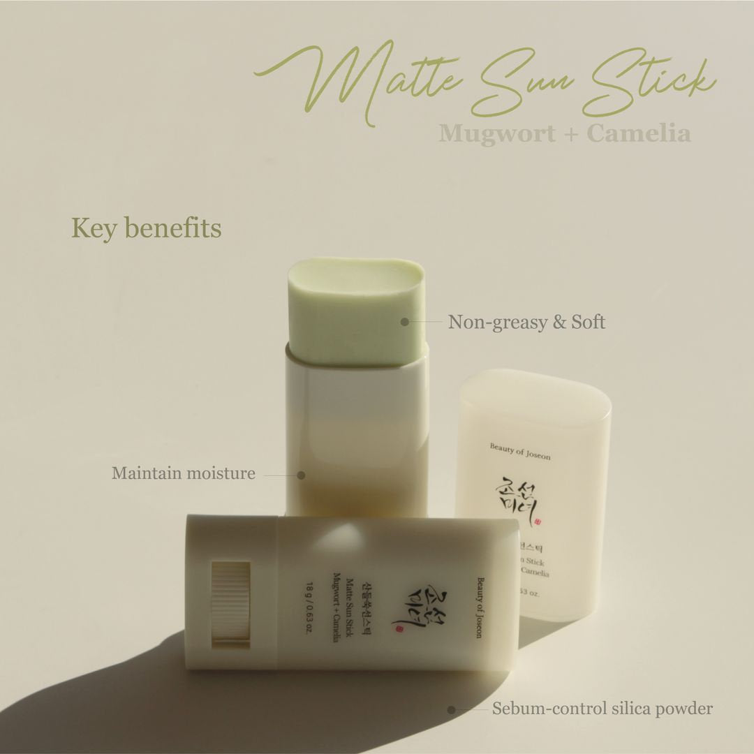 BEAUTY OF JOSEON - MATTE SUN STICK MUGWORT + CAMELIA SPF 50 PA++++ 18g