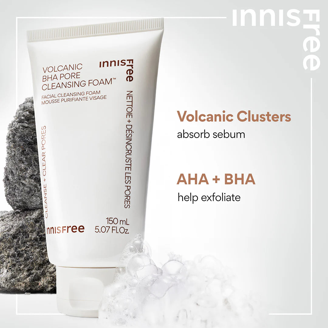 INNISFREE - VOLCANIC BHA PORE CLEANSING FOAM 30g MINI SIZE