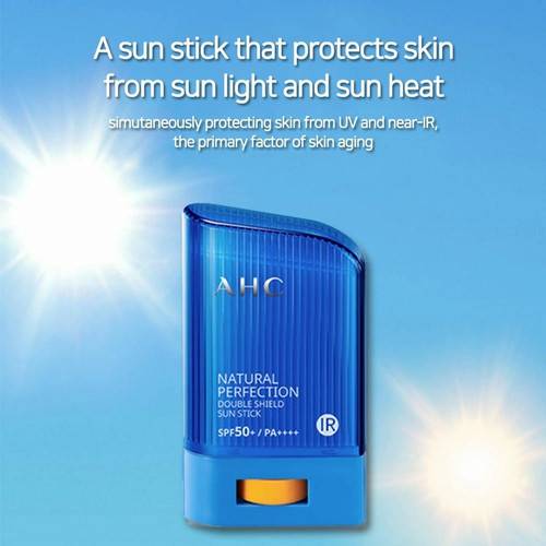 AHC - NATURAL PERFECTION DOUBLE SHIELD SUN STICK 50+ SPF PA++++(NOVA VERSÃO)