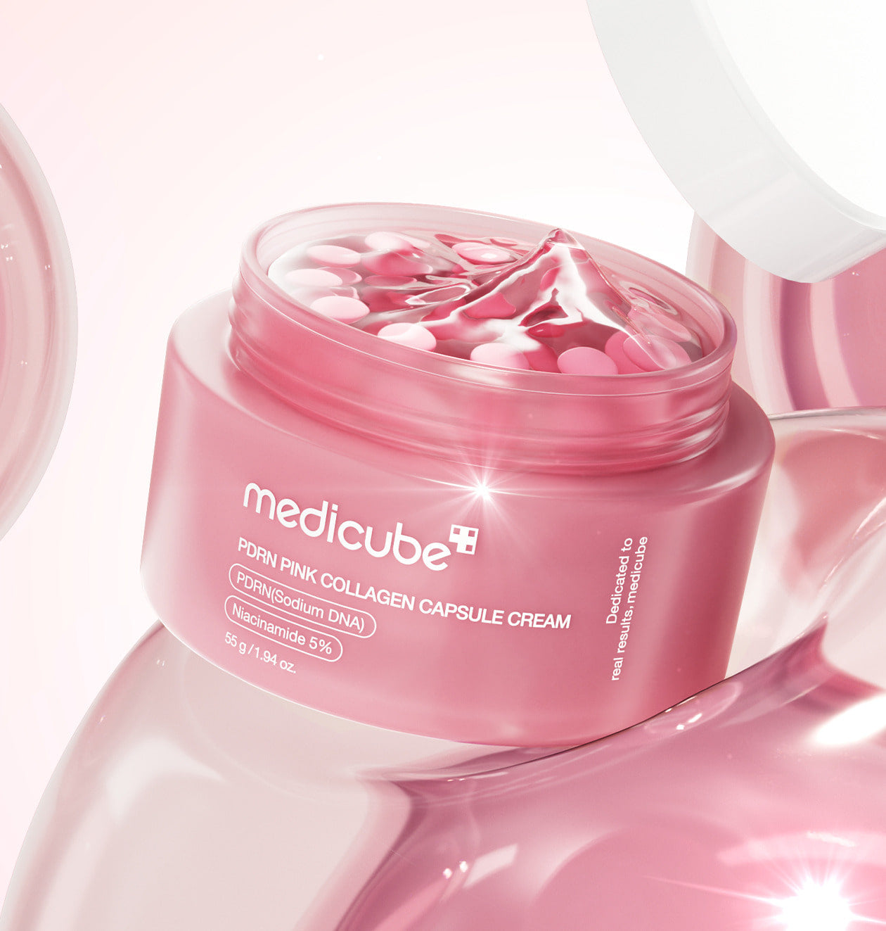 MEDICUBE Pdrn Pink Collagen Capsule Cream 55g Olacoreiabeauty medicube-pdrn-pink-collagen-capsule-cream-55g-olacoreiabeauty