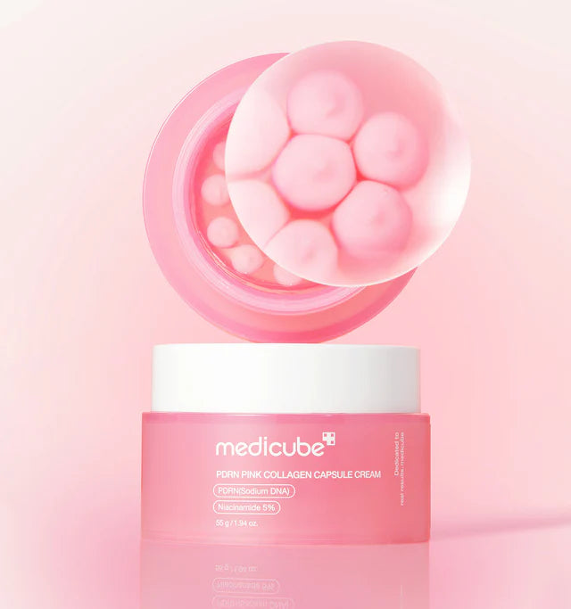 MEDICUBE Pdrn Pink Collagen Capsule Cream 55g Olacoreiabeauty medicube-pdrn-pink-collagen-capsule-cream-55g-olacoreiabeauty