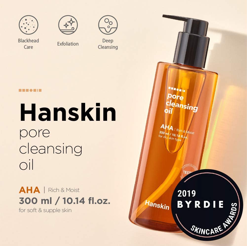 HANSKIN - CLEANSING OIL & BLACKHEAD AHA 300ml